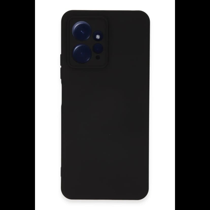 Newface Xiaomi Redmi Note 12 4G Kılıf Nano içi Kadife Silikon - Siyah