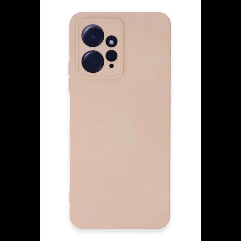 Newface Xiaomi Redmi Note 12 4G Kılıf Nano içi Kadife Silikon - Pudra