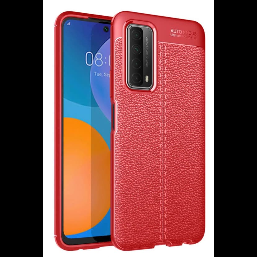 Newface Huawei P Smart 2021 Kılıf Auto Focus Kapak - Kırmızı