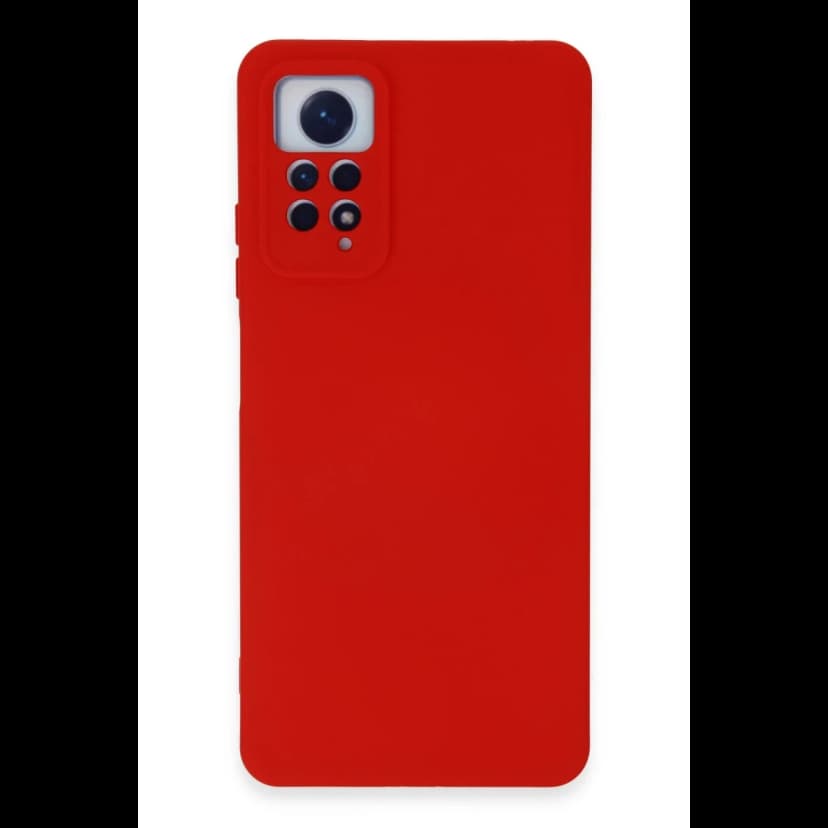 Newface Xiaomi Redmi Note 12 Pro 4G Kılıf Nano içi Kadife Silikon - Kırmızı