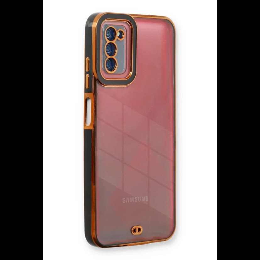 Newface Samsung Galaxy A03S Kılıf Liva Lens Silikon - Siyah