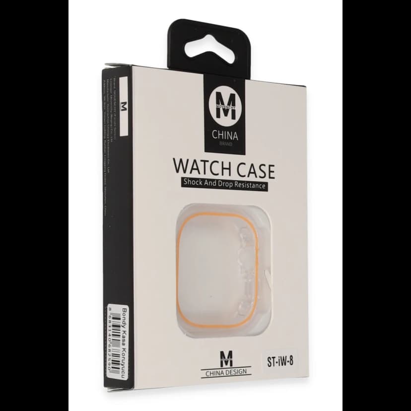 Movenchy Apple Watch 45mm Bondy Kasa Koruyucu - Turuncu