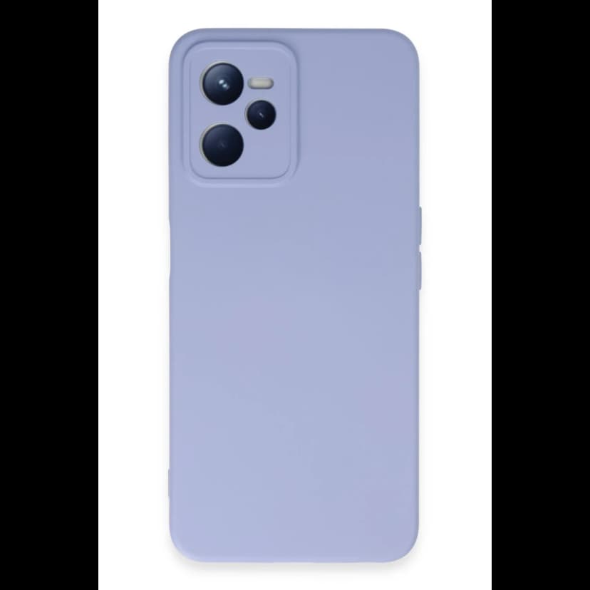 Newface Realme C35 Kılıf Nano içi Kadife Silikon - Lila