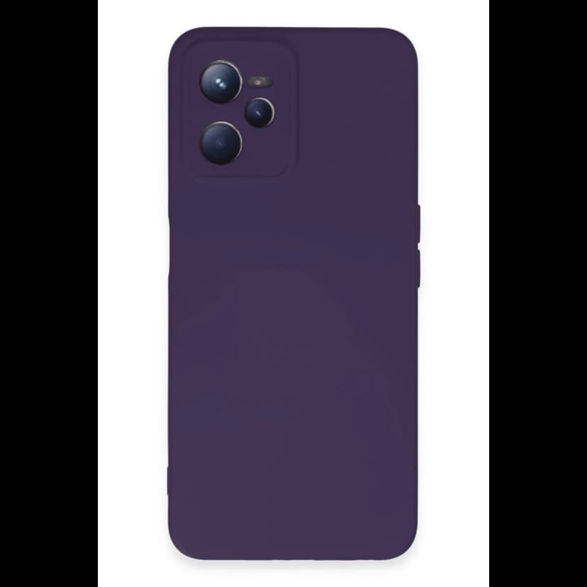 Newface Realme C35 Kılıf Nano içi Kadife Silikon - Mor