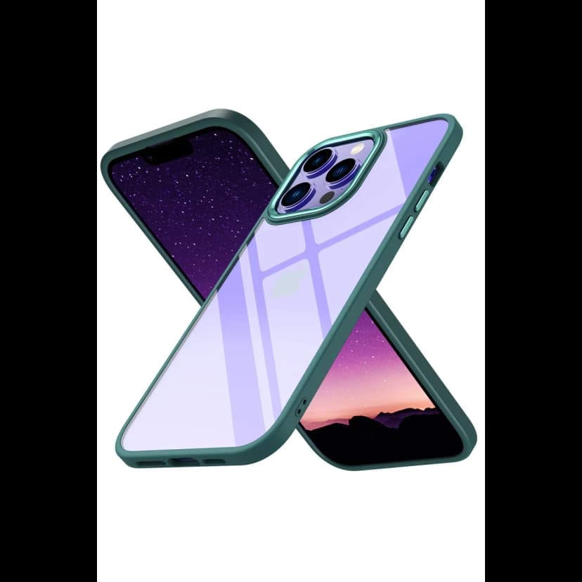 Newface Apple iPhone 14 Pro Kılıf Power Silikon - Koyu Yeşil