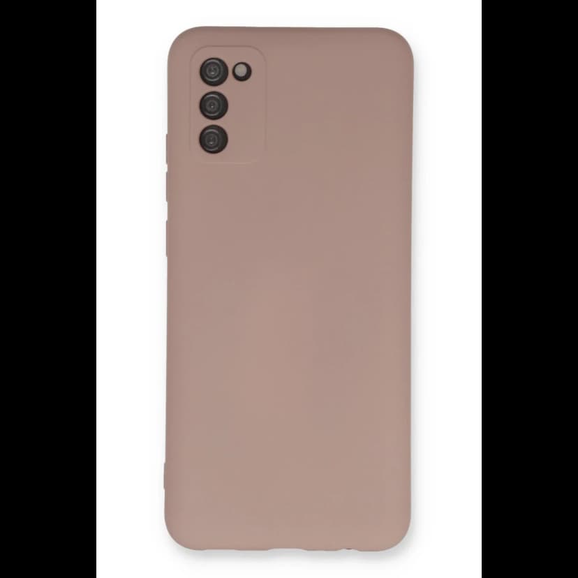 Newface Samsung Galaxy A03S Kılıf Nano içi Kadife Silikon - Pudra