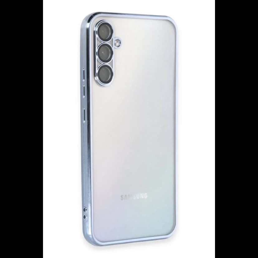 Newface Samsung Galaxy A54 5G Kılıf Razer Lensli Silikon - Açık Mavi