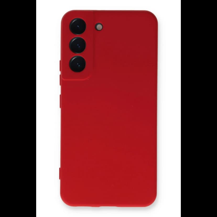 Newface Samsung Galaxy S22 Plus Kılıf Nano içi Kadife Silikon - Kırmızı