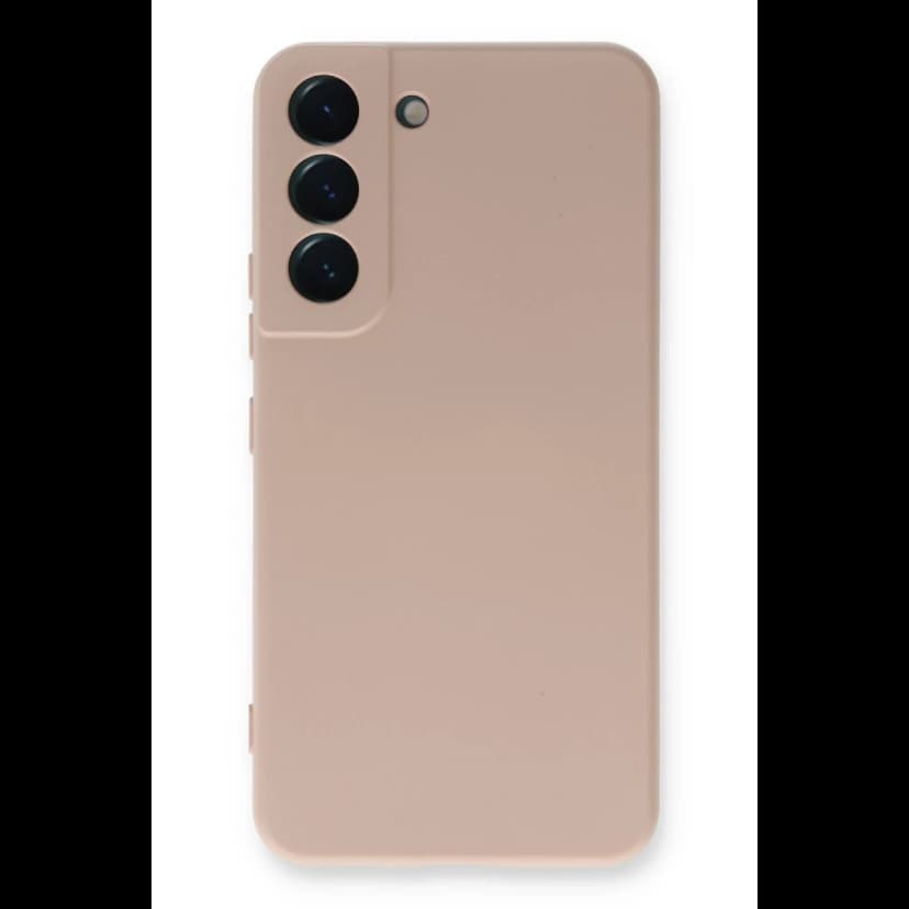 Newface Samsung Galaxy S22 Plus Kılıf Nano içi Kadife Silikon - Pudra