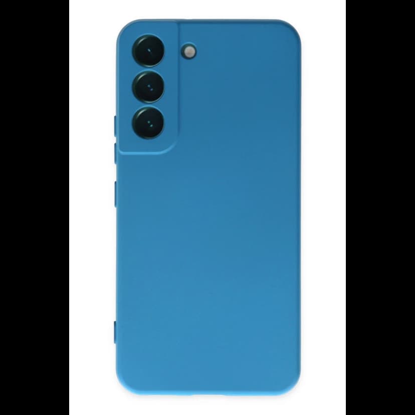 Newface Samsung Galaxy S22 Plus Kılıf Nano içi Kadife Silikon - Mavi