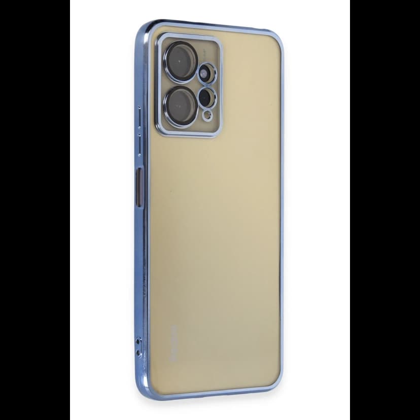 Newface Xiaomi Redmi Note 12 4G Kılıf Razer Lensli Silikon - Açık Mavi