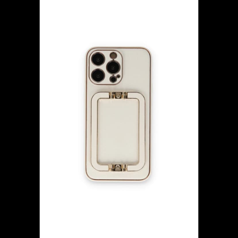 Newface Apple iPhone 14 Pro Kılıf Coco Elit Kapak - Beyaz