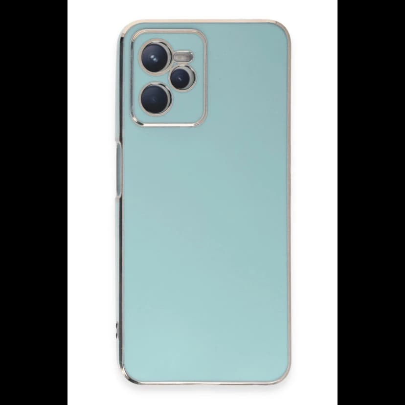 Newface Realme C35 Kılıf Volet Silikon - Açık Yeşil
