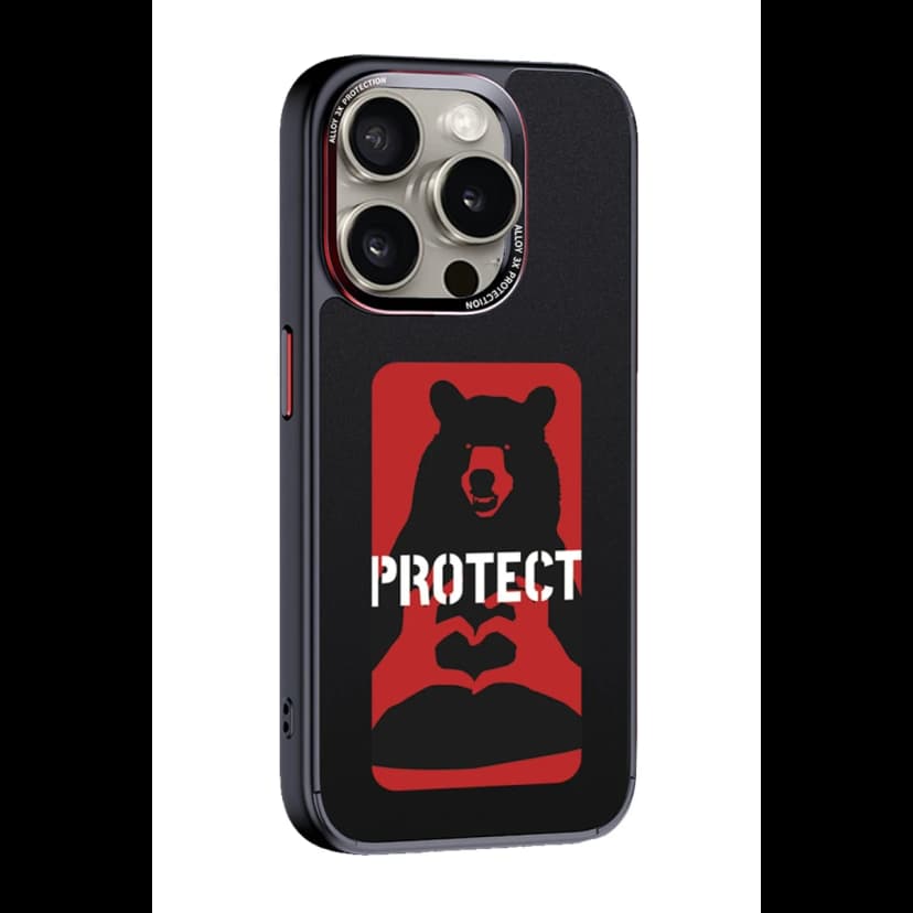 URR Apple iPhone 15 Pro NFC Smart Case Akıllı Kapak - Siyah