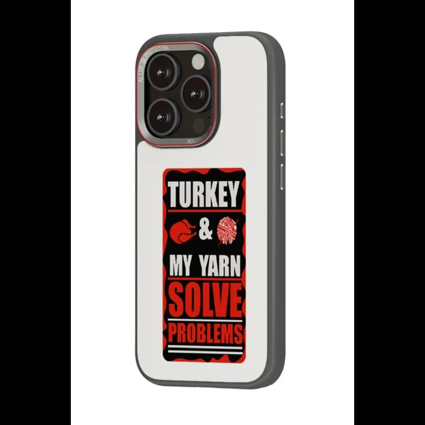 URR Apple iPhone 15 Pro Max NFC Smart Case Akıllı Kapak - Titan Gri