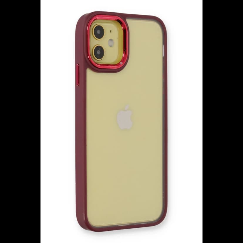 Newface Apple iPhone 12 Kılıf Dora Kapak - Kırmızı