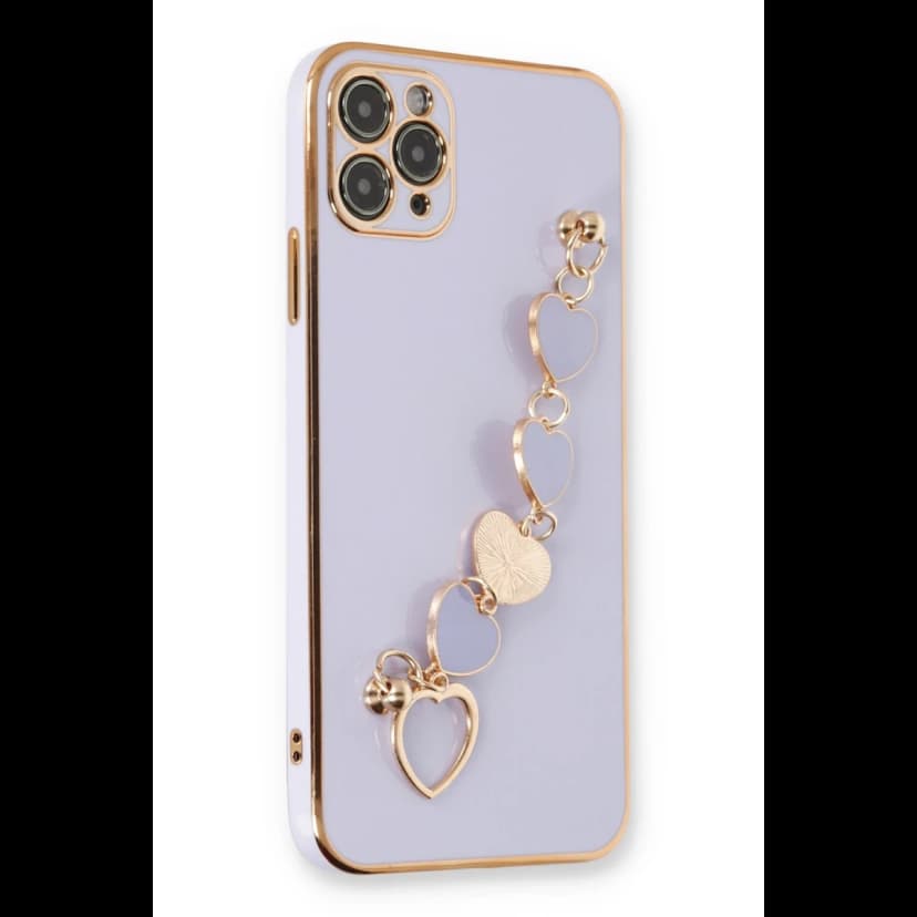 Newface Apple iPhone 11 Pro Max Kılıf Esila Silikon - Lila