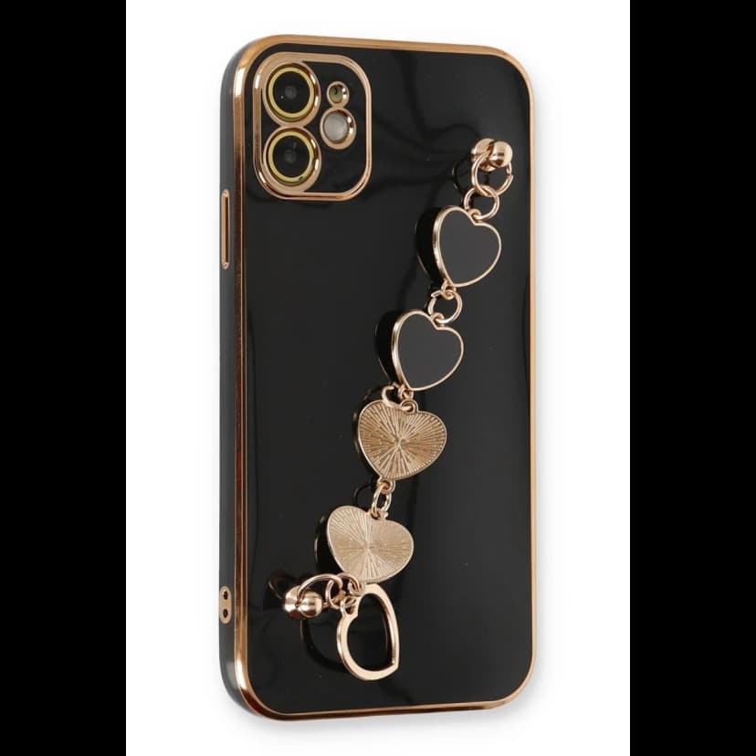 Newface Apple iPhone 12 Kılıf Esila Silikon - Siyah
