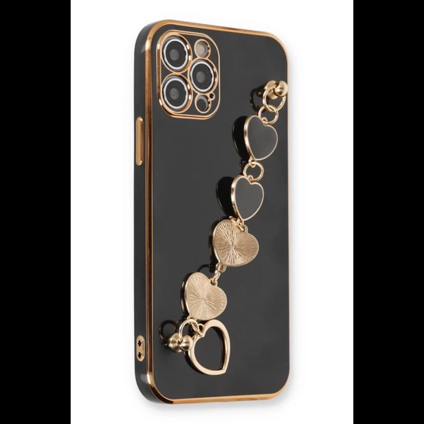 Newface Apple iPhone 12 Pro Max Kılıf Esila Silikon - Siyah