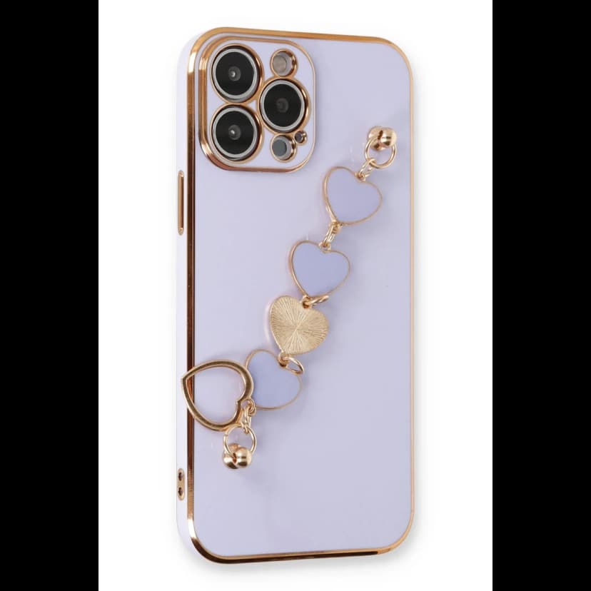 Newface Apple iPhone 13 Pro Kılıf Esila Silikon - Lila