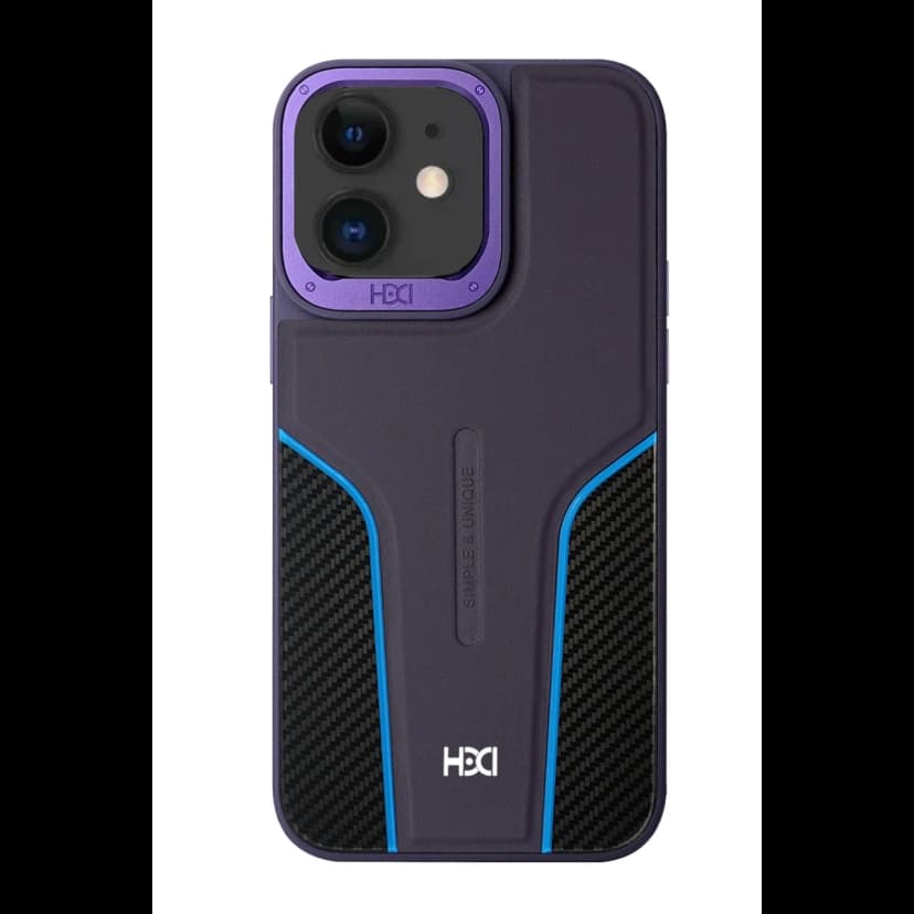 HDD Apple iPhone 11 HBC-264 Lambor Karbon Fiber Sport Kapak - Derin Mor