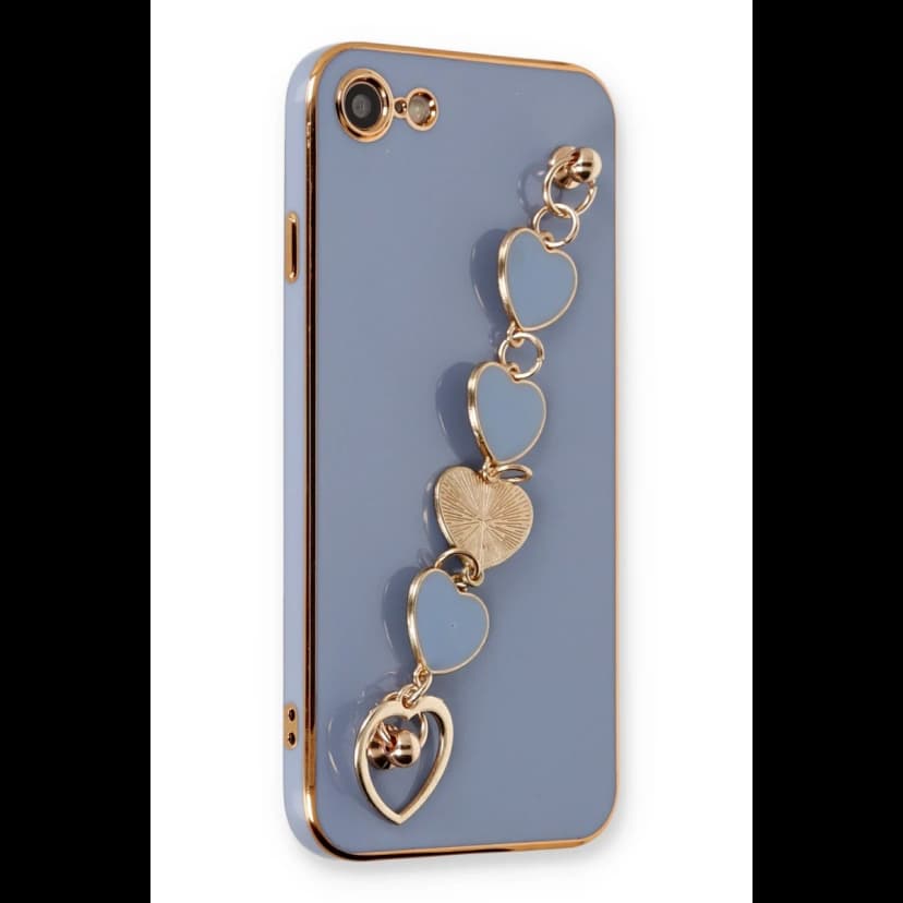 Newface Apple iPhone 7 Kılıf Esila Silikon - Gri