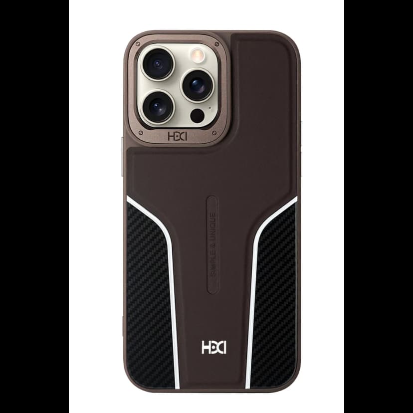 HDD Apple iPhone 14 Pro Max HBC-264 Lambor Karbon Fiber Sport Kapak - Titan Gri
