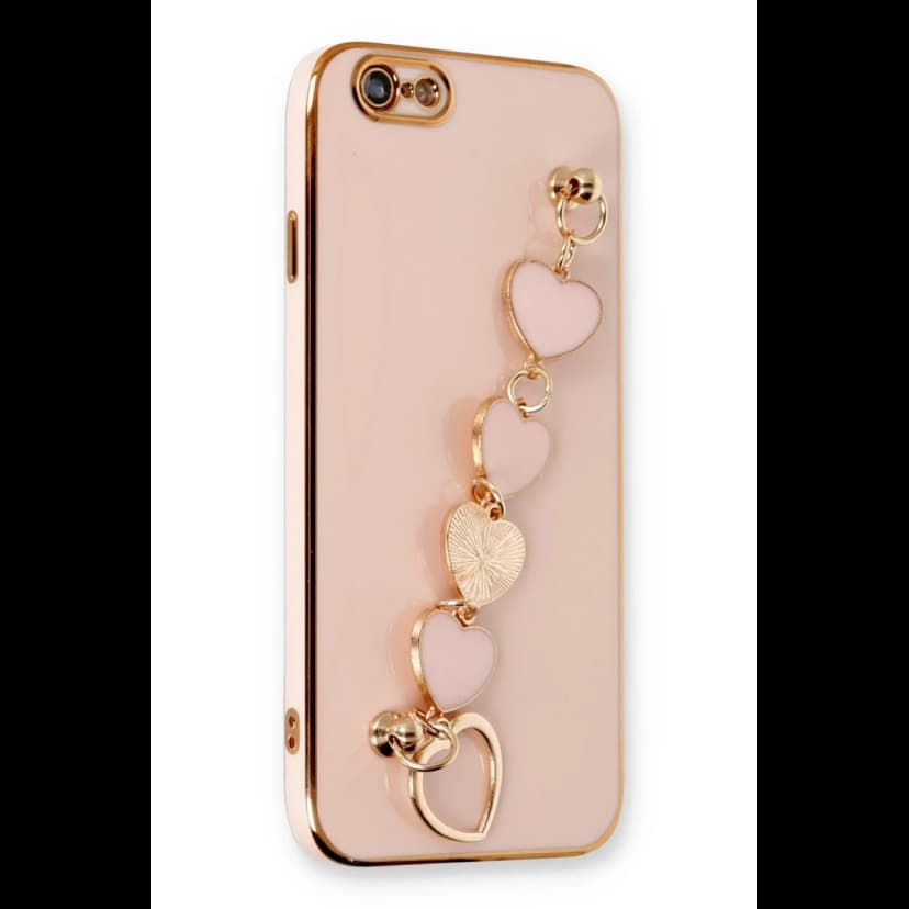 Newface Apple iPhone 6 Kılıf Esila Silikon - Pudra