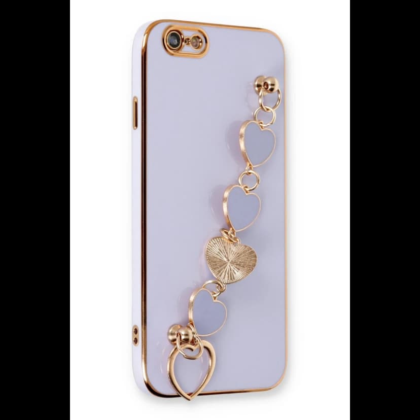 Newface Apple iPhone 6 Kılıf Esila Silikon - Lila
