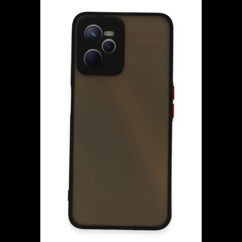 Newface Realme C35 Kılıf Montreal Silikon Kapak - Siyah