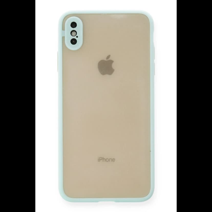 Newface Apple iPhone XS Max Kılıf Montreal Silikon Kapak - Turkuaz