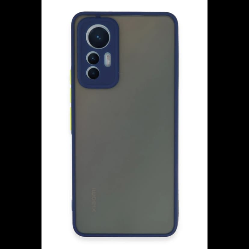 Newface Xiaomi Mi 12 Lite Kılıf Montreal Silikon Kapak - Lacivert