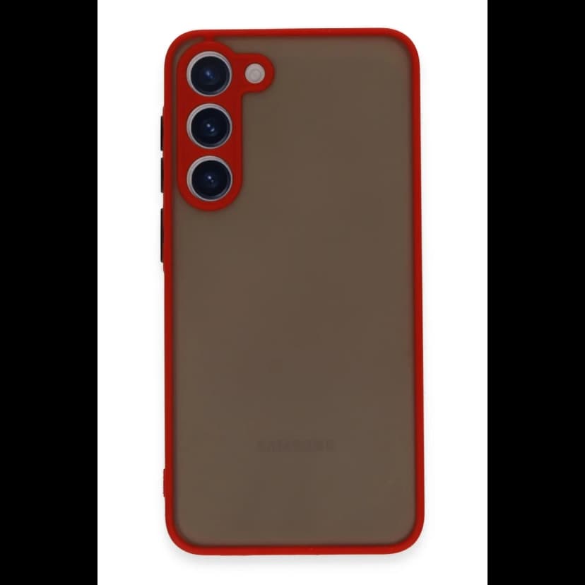 Newface Samsung Galaxy S23 Plus Kılıf Montreal Silikon Kapak - Kırmızı