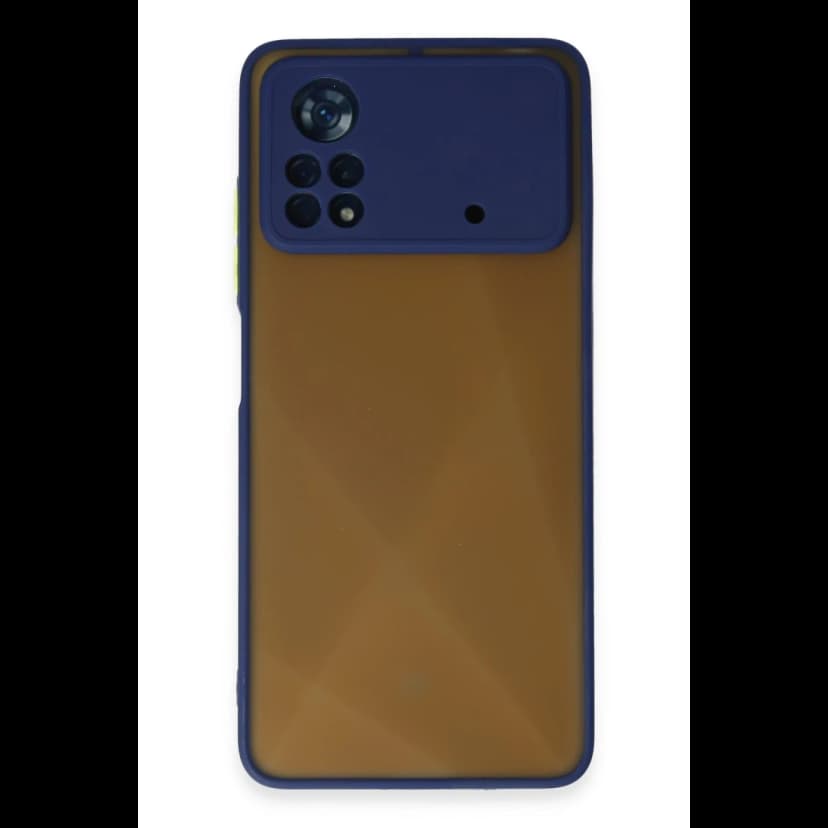 Newface Xiaomi Poco X4 Pro 5G Kılıf Montreal Silikon Kapak - Lacivert