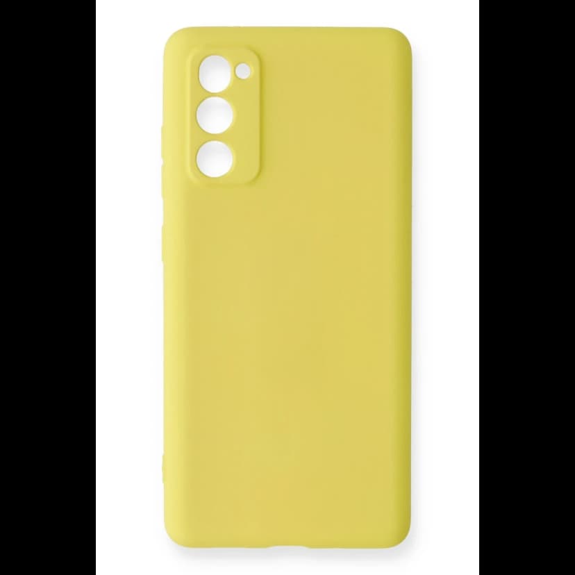 Newface Samsung Galaxy S20 FE Kılıf Nano içi Kadife Silikon - Sarı