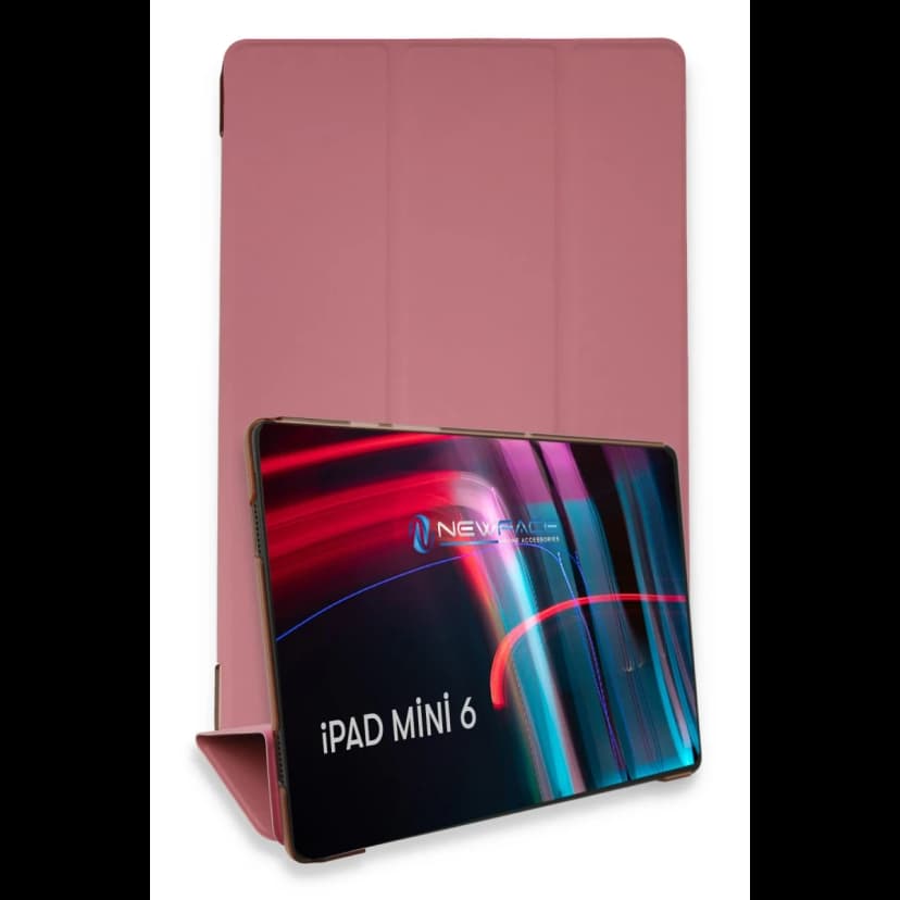 Newface Apple iPad Mini 6 Kılıf Tablet Smart Kılıf - Pembe
