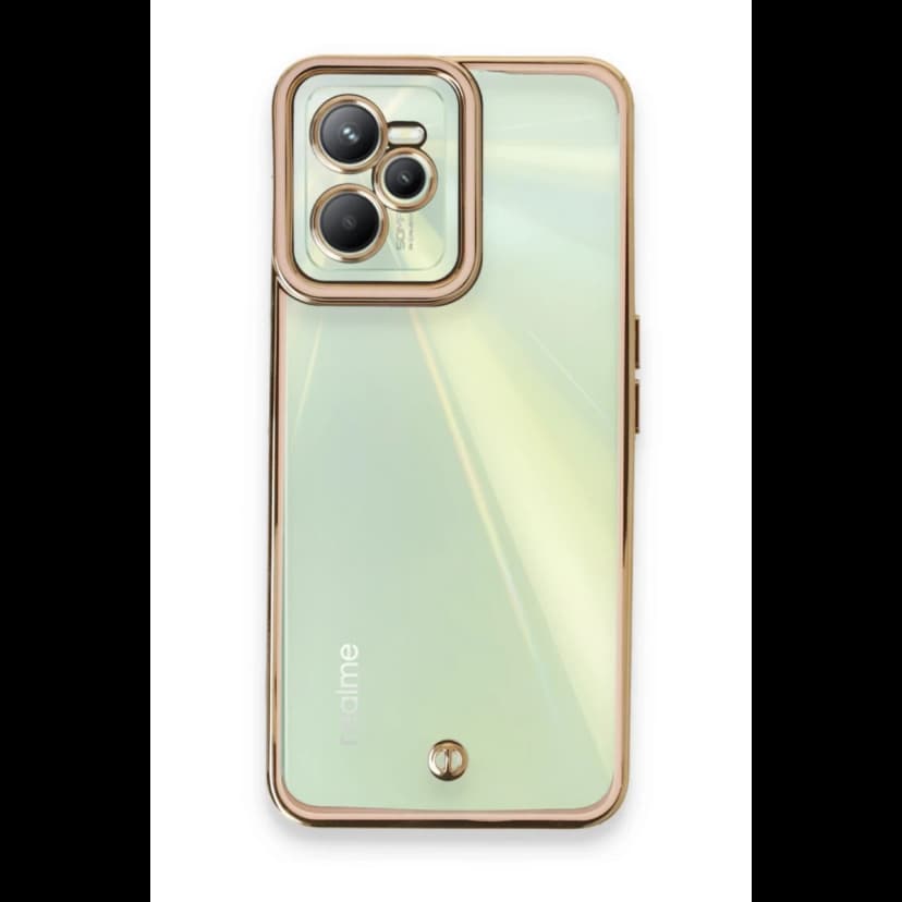 Newface Realme C35 Kılıf Liva Lens Silikon - Pudra