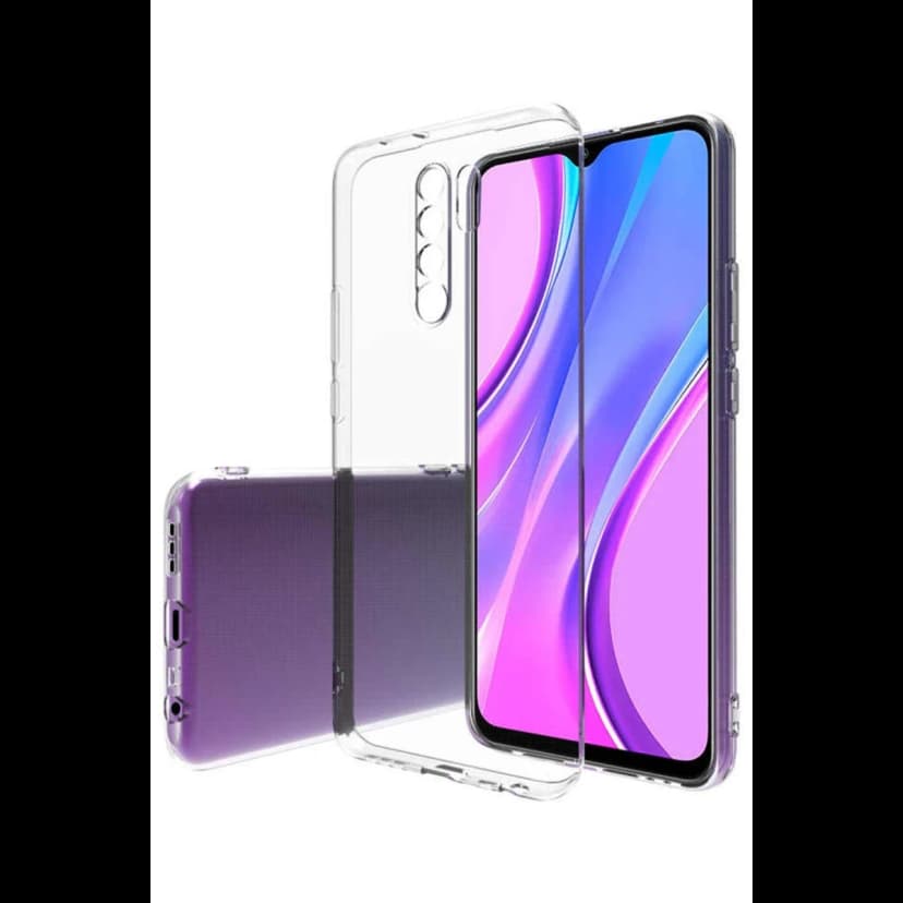 Newface Xiaomi Redmi 9 Kılıf Lüx Şeffaf Silikon - Şeffaf