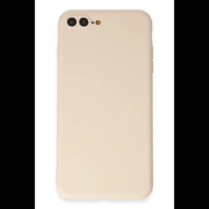Newface Apple iPhone 7 Plus Kılıf First Silikon - Krem