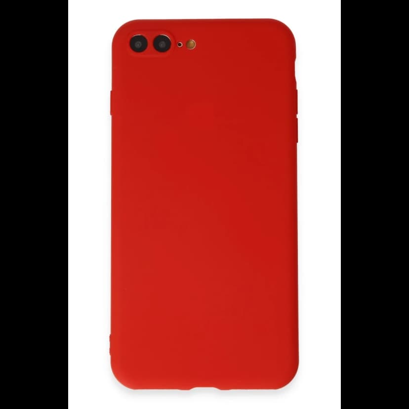 Newface Apple iPhone 7 Plus Kılıf First Silikon - Kırmızı