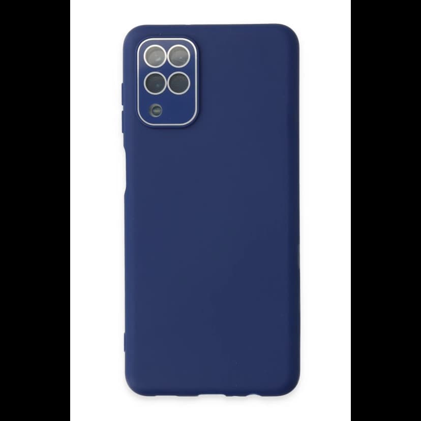 Newface Samsung Galaxy A22 Kılıf Lansman Glass Kapak - Sky Blue
