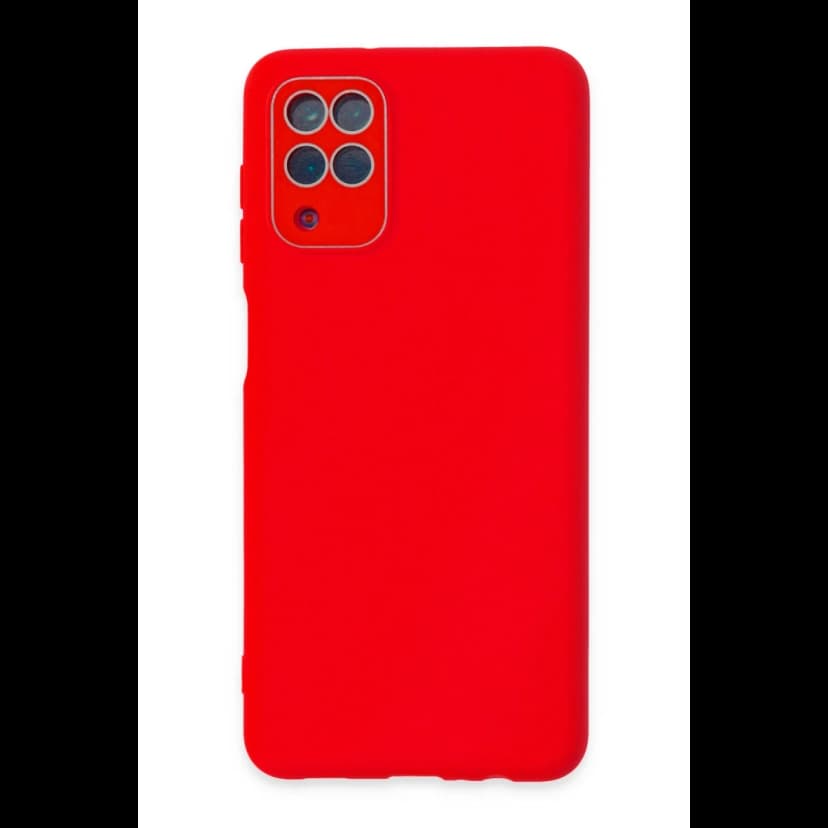 Newface Samsung Galaxy A22 Kılıf Lansman Glass Kapak - Kırmızı