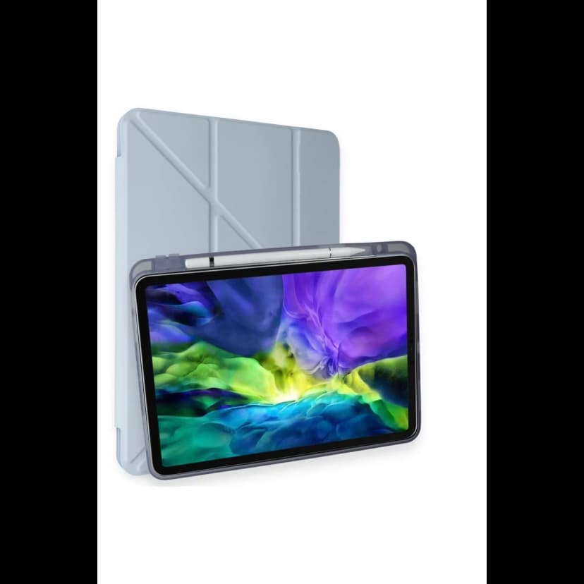 Newface Apple iPad Pro 11 (2018) Kılıf Kalemlikli Mars Tablet Kılıfı - Mavi