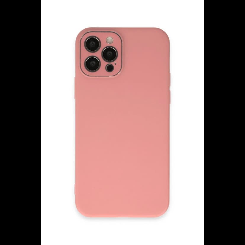 Newface Apple iPhone 12 Pro Max Kılıf Lansman Glass Kapak - Pembe