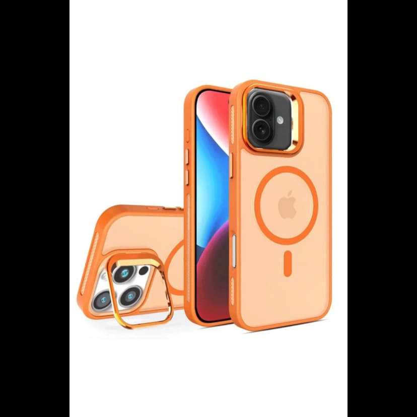 Joko Apple iPhone 16 Plus Flet Lens Magsafe Kapak - Turuncu