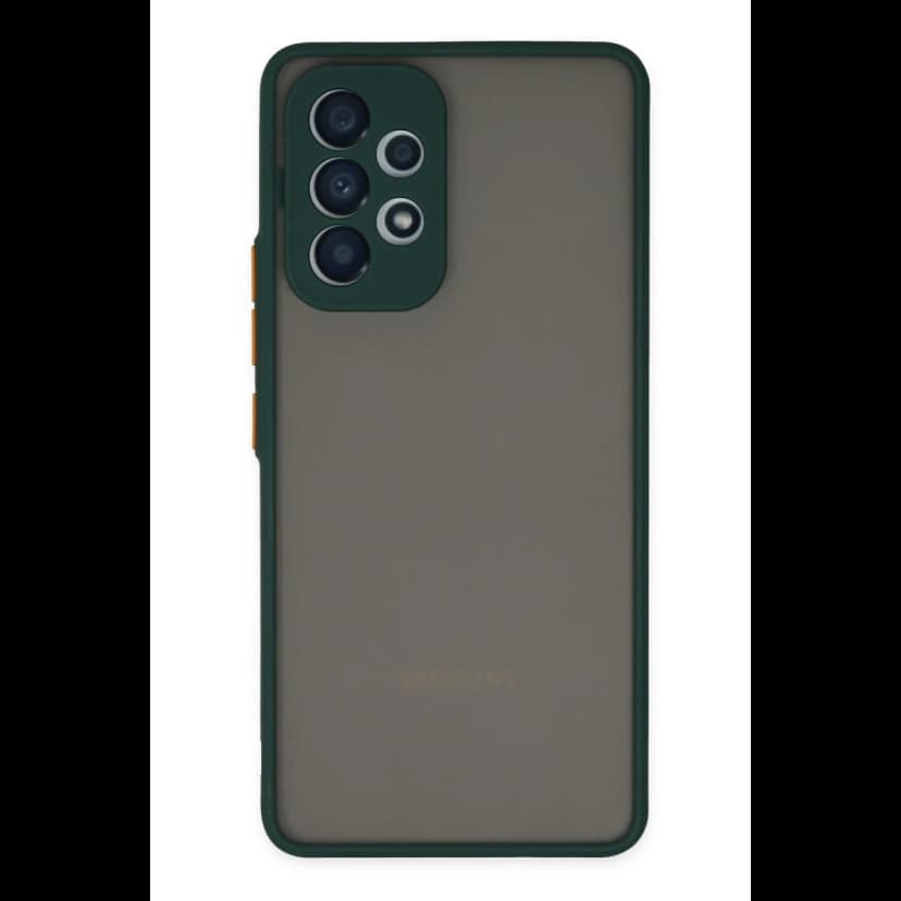 Newface Samsung Galaxy A33 5G Kılıf Montreal Silikon Kapak - Yeşil