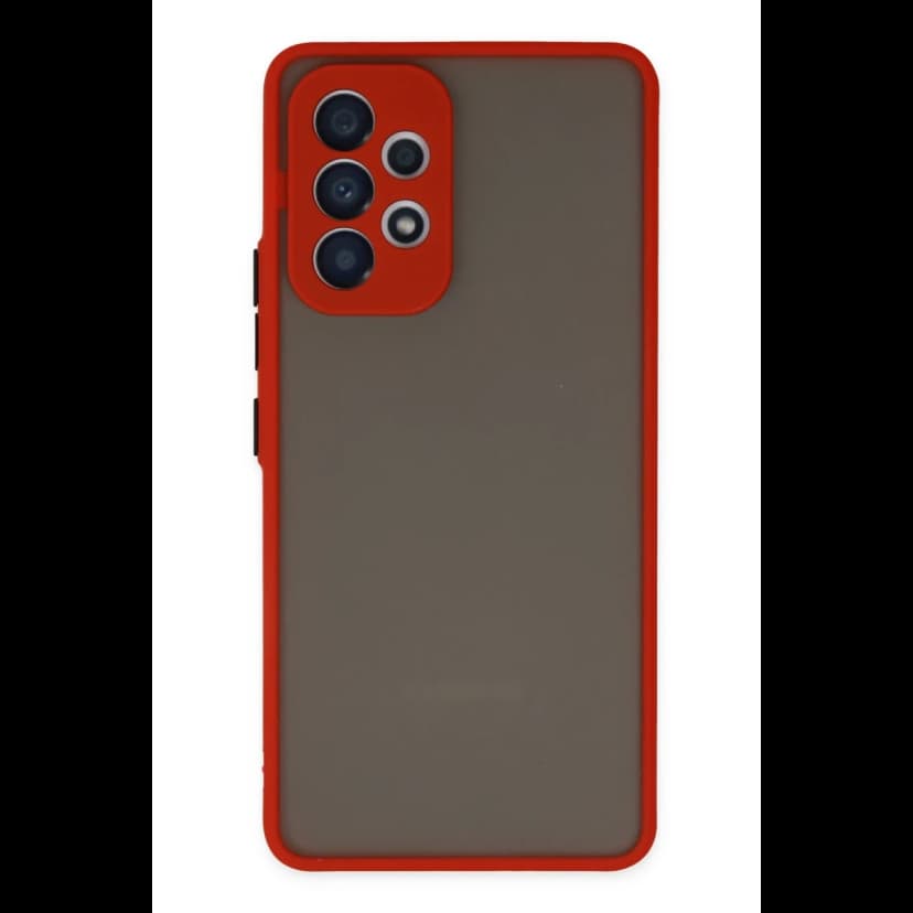 Newface Samsung Galaxy A33 5G Kılıf Montreal Silikon Kapak - Kırmızı