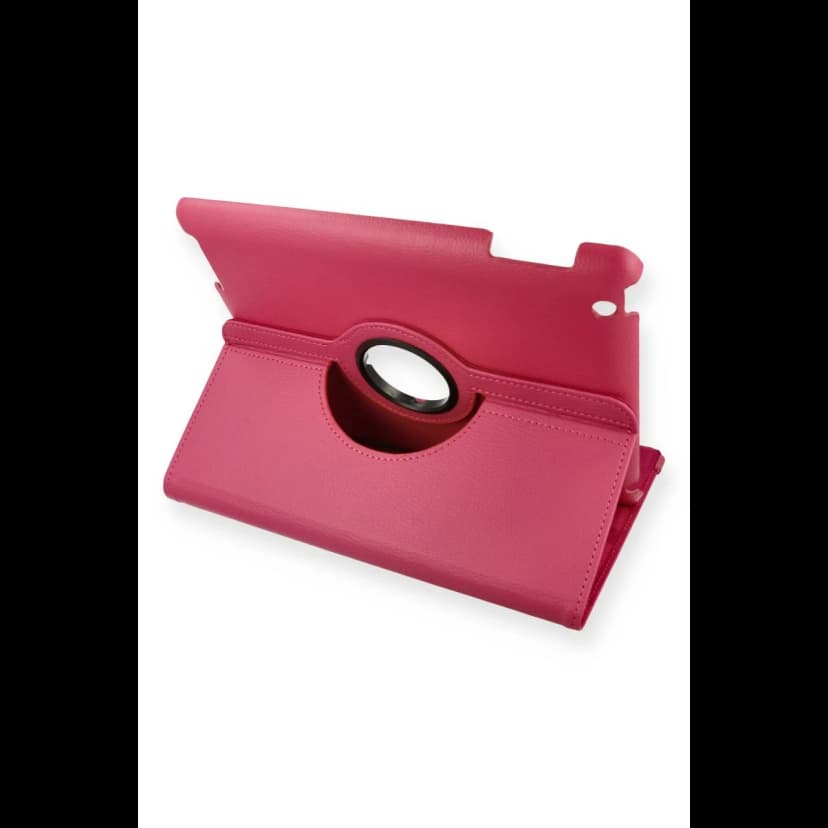 Newface Apple iPad 4 9.7 Kılıf 360 Tablet Deri Kılıf - Pembe