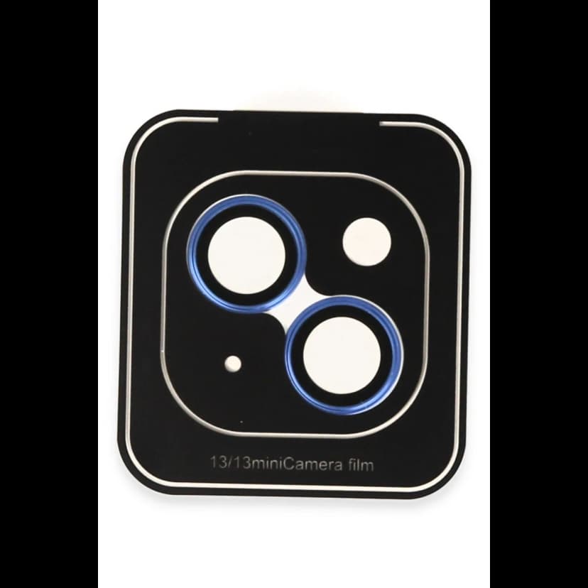URR Apple iPhone 13 Titanium Alloy AR Kamera Lens Koruyucu - Mavi