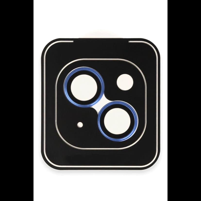 URR Apple iPhone 14 Titanium Alloy AR Kamera Lens Koruyucu - Mavi